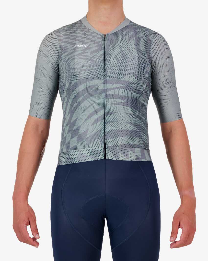 Mens-Cycle-Jersey-ProXision-Warp-Grey-Front